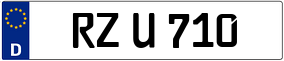 Trailer License Plate